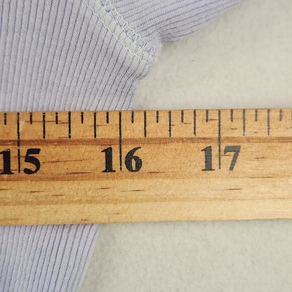 Seriously Soft Aeropostale Baby Dee Top Womens L Lilac Sun Graphic Cropped - Picture 15 of 16